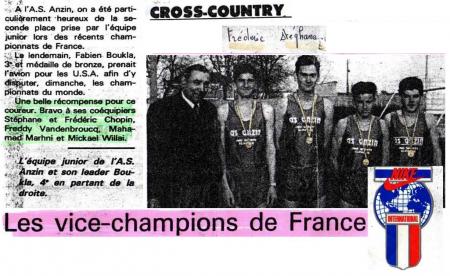 LES VICE CHAMPION DE FRANCE (1992)